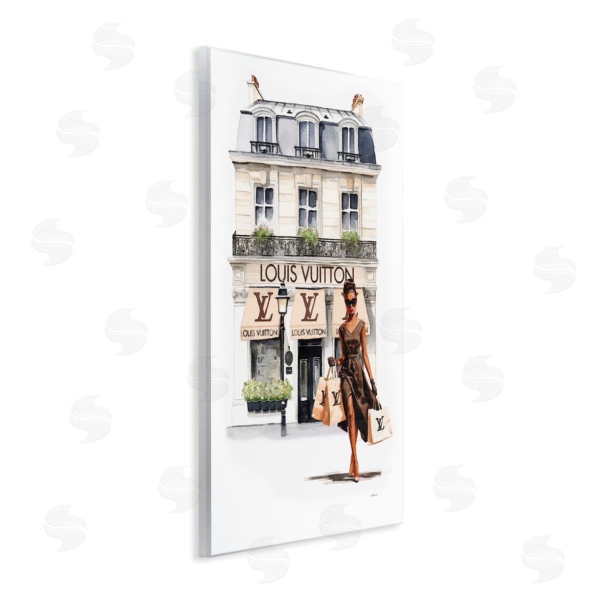 Amanda Greenwood Shopping Glam Storefront Wall Plaque Artside_
