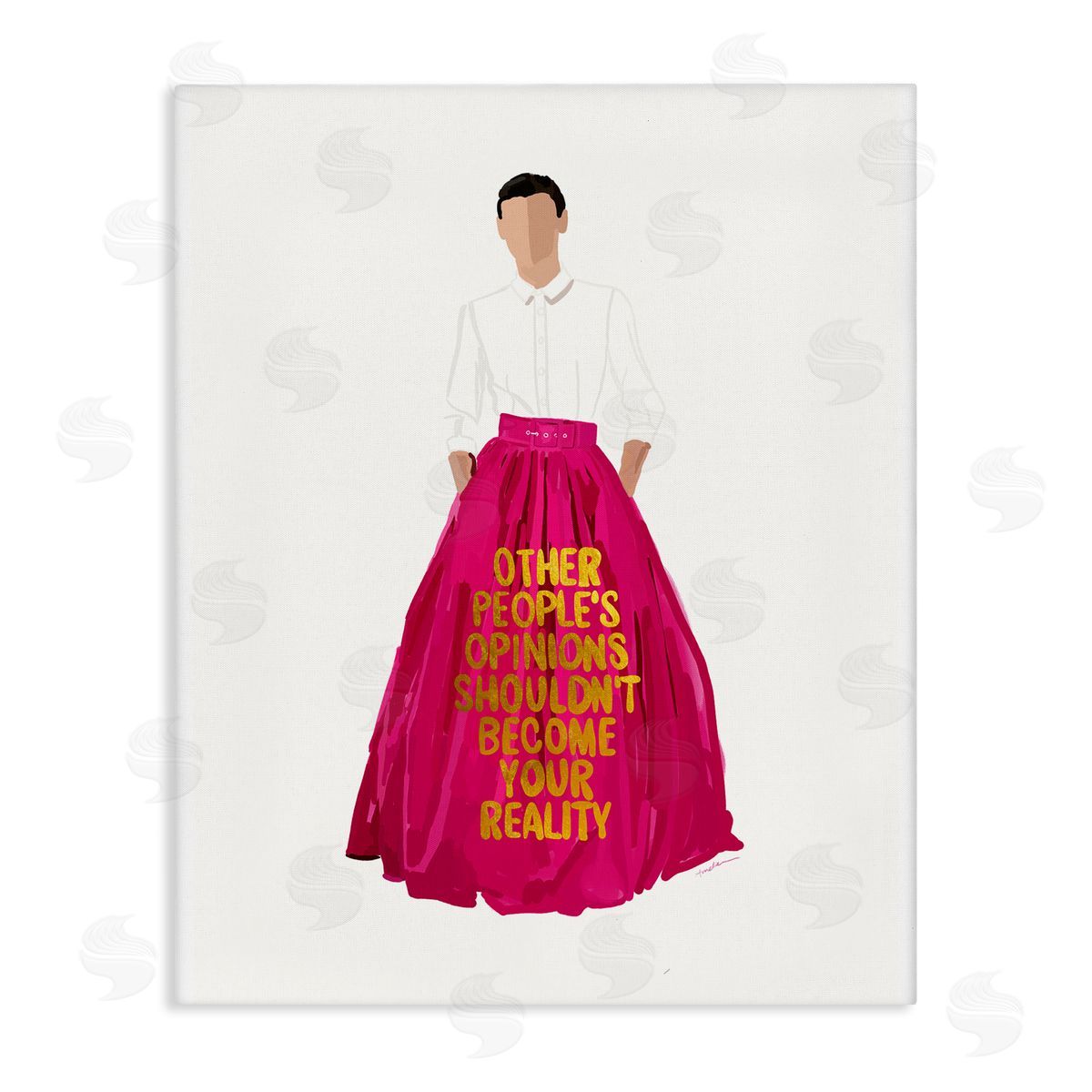 Amelia Noyes Inspirational Confidence Phrase Canvas Wall Art