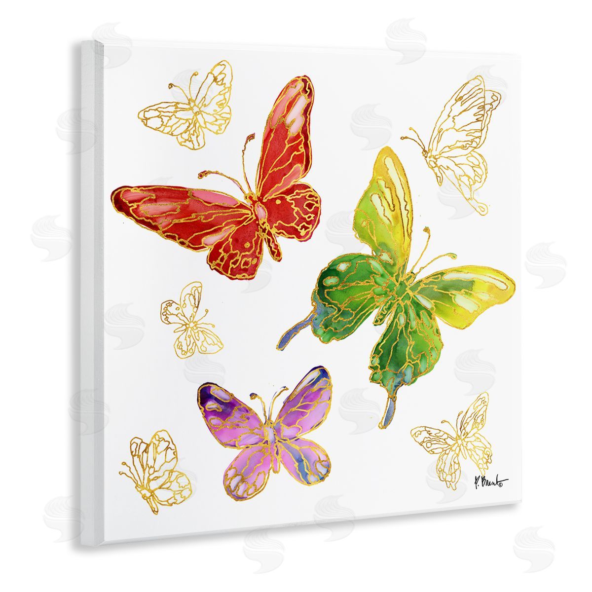 Paul Brent Butterflies Glam Detail Wall Plaque Artside_