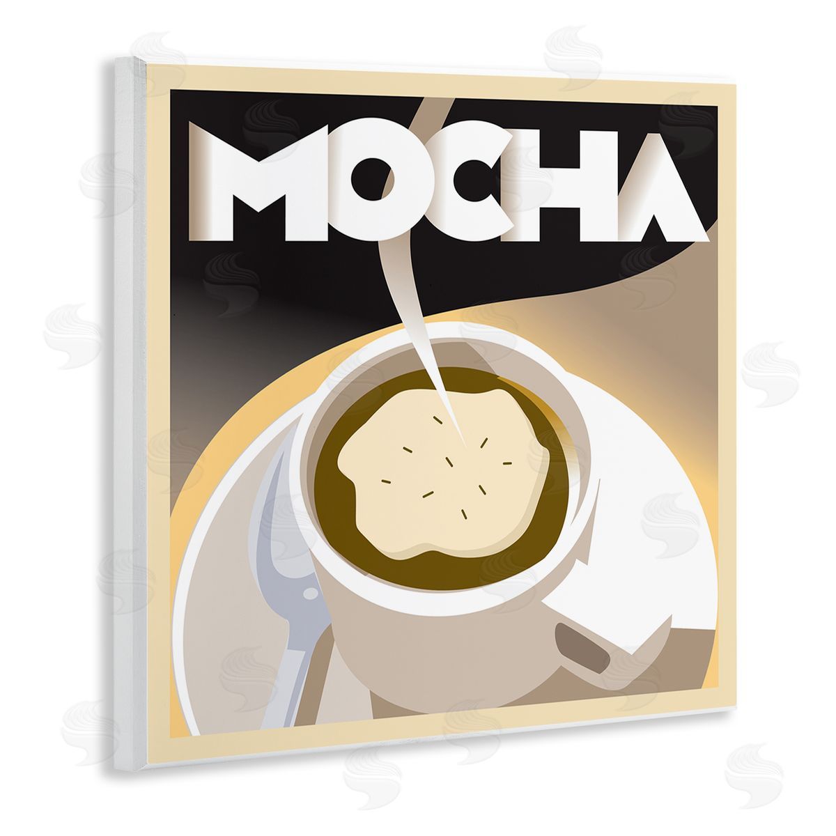 Richard Weiss Vintage Mocha Latte Wall Plaque Artside_