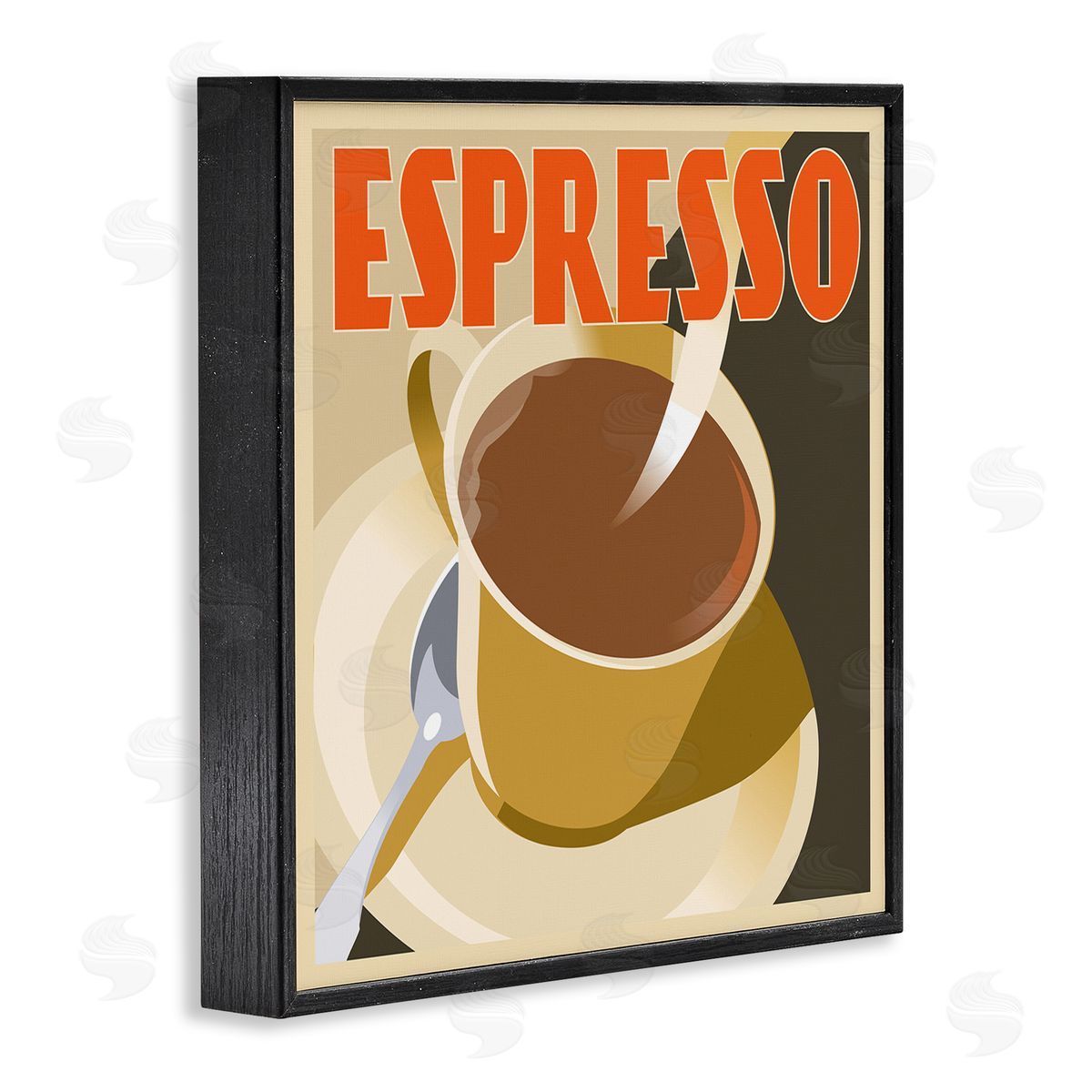 Richard Weiss Vintage Espresso Drink Black Framed Giclee Wall Artside_