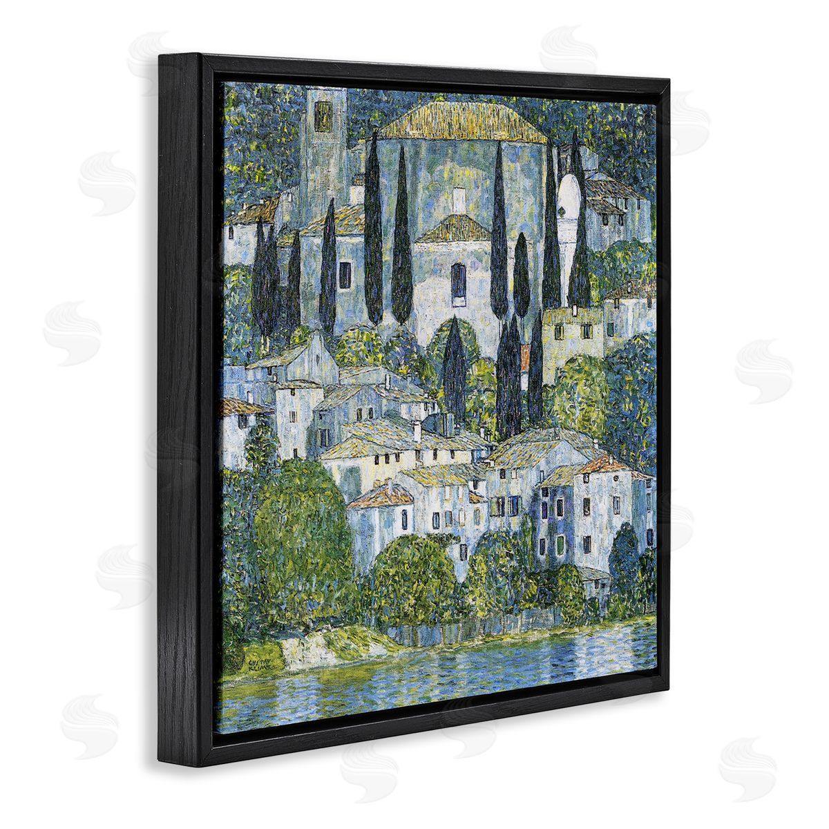 Gustav Klimt Church in Cassone Klimt Black Floater Frame Canvas Artside_