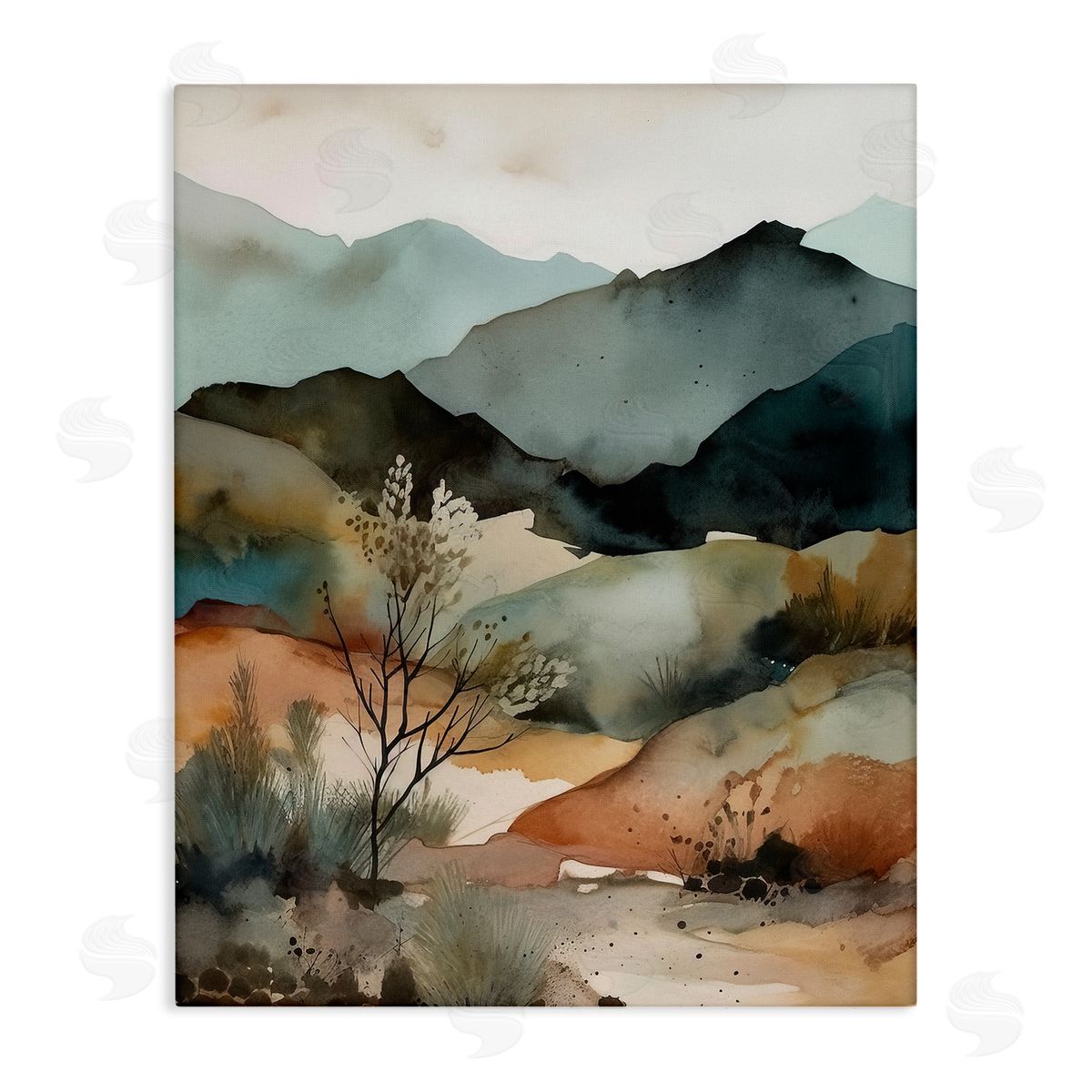 Andrea Haase Mountains Mood Abstract Canvas Wall Art