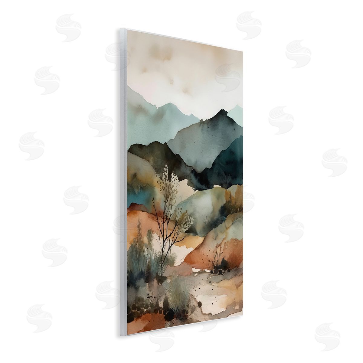 Andrea Haase Mountains Mood Abstract Wall Plaque Artside_