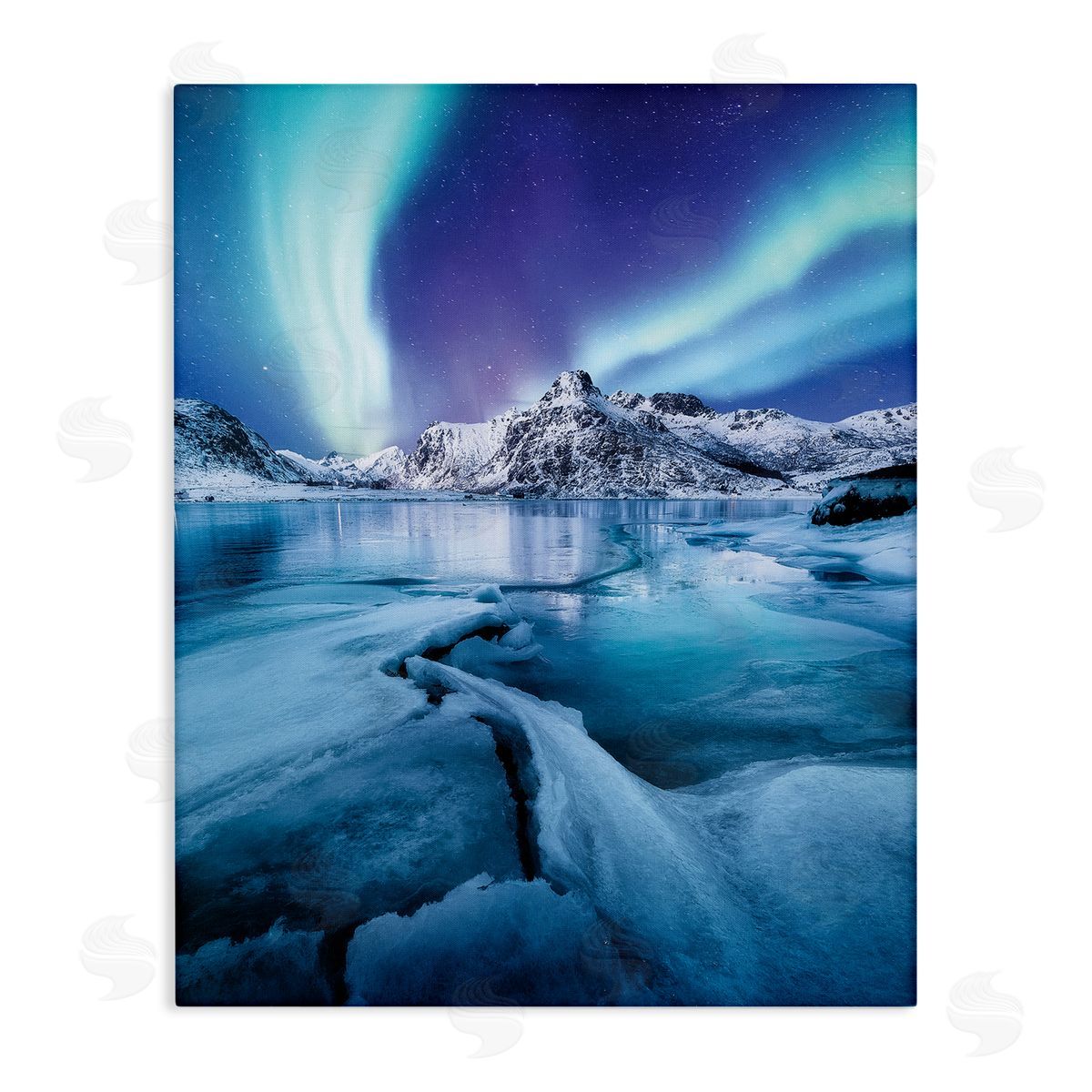 Incado Aurora Glaciers Photography Canvas Wall Art