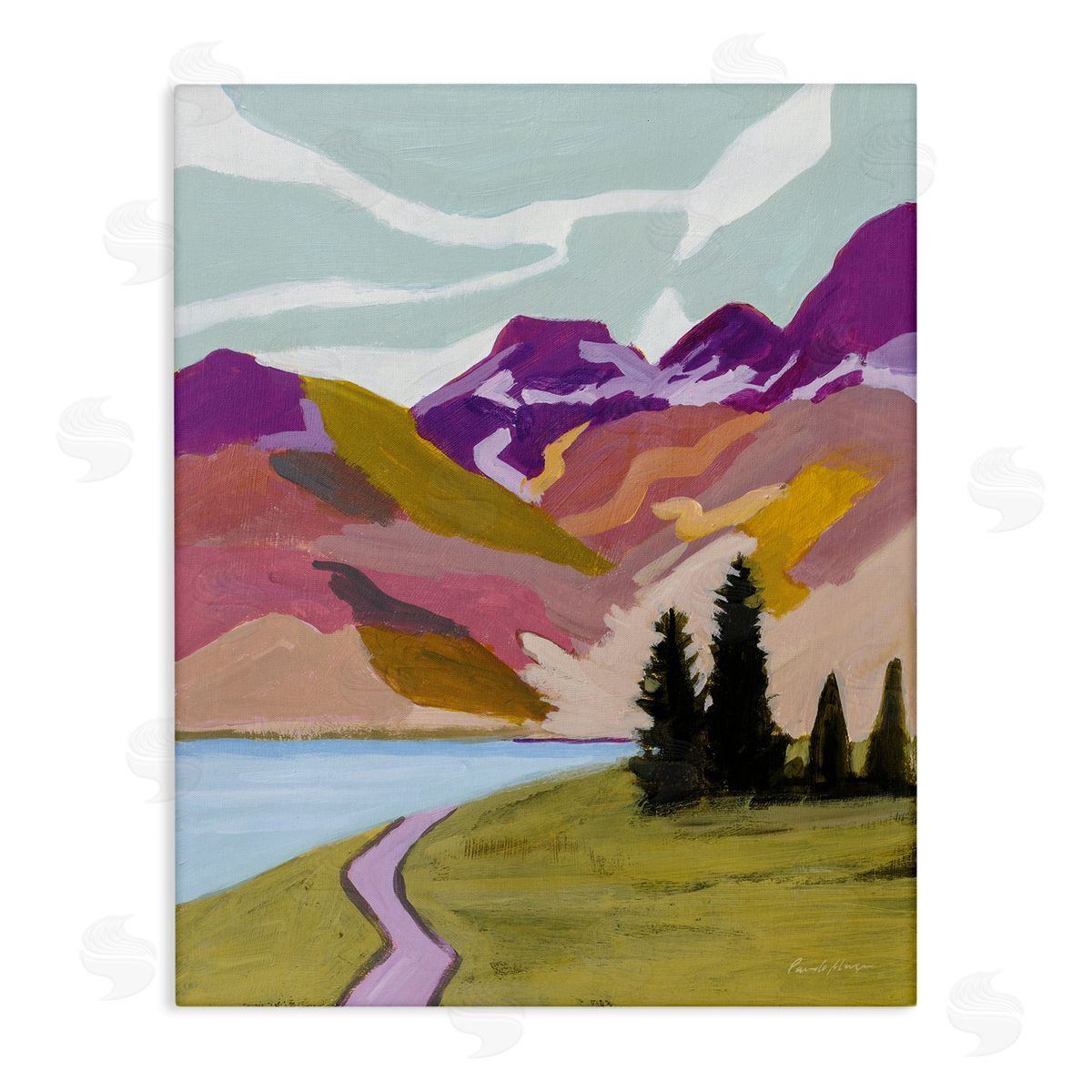 Pamela Munger Modern Mountains Landscape Canvas Wall Art