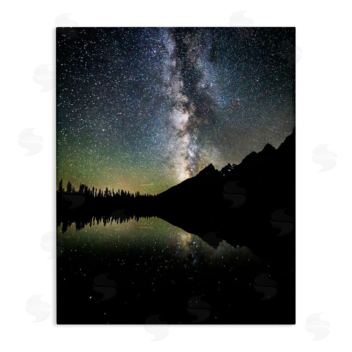 Daniel Sproul Starry Sky Lake Reflection Canvas Wall Art