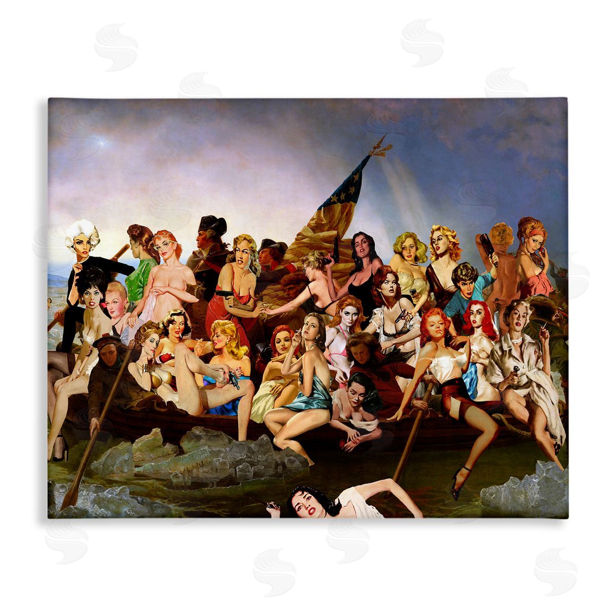 Barry Kite Classic People Collage Canvas Wall Art