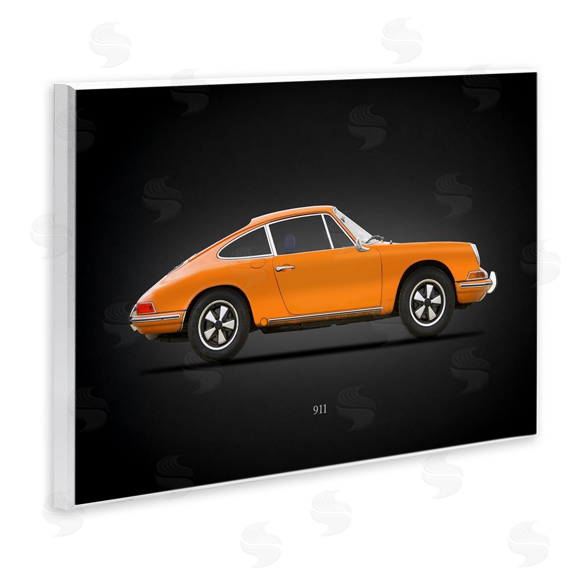 Mark Rogan Orange Classic Coupe Wall Plaque Artside_