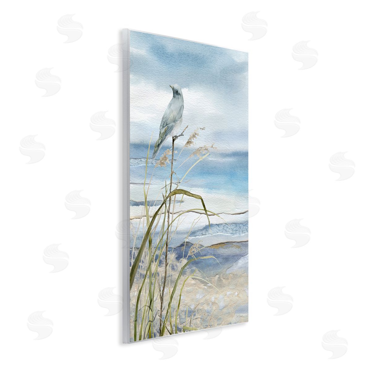 Bird on Beach Shore Wood Plaque Wall Art, Home Decor by Carol Robinson