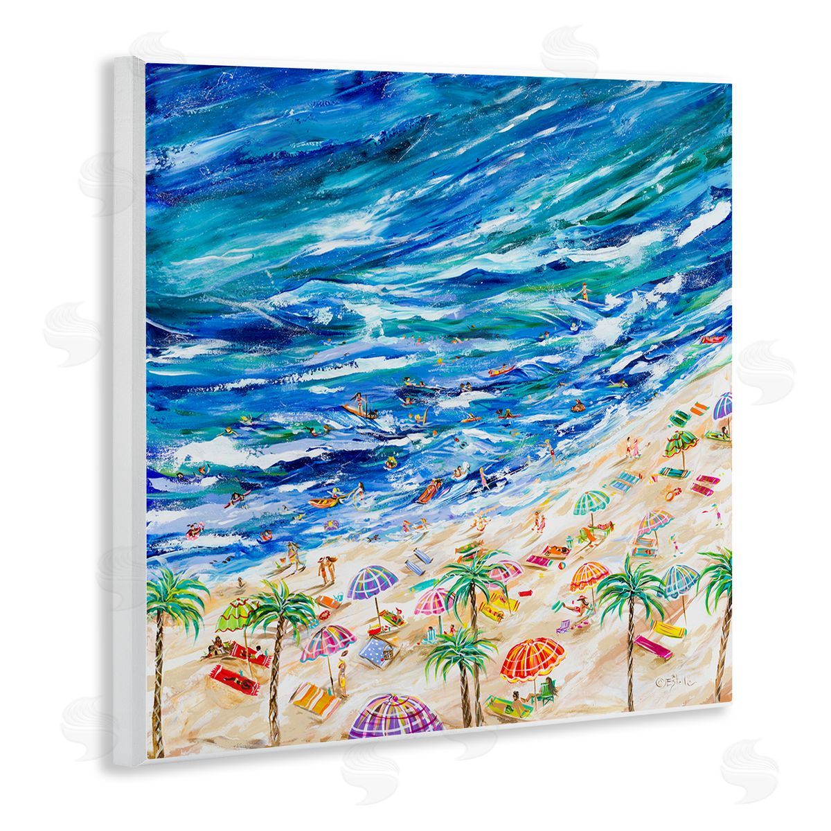 Estelle Grengs Summer Beach Painting Wall Plaque Artside_