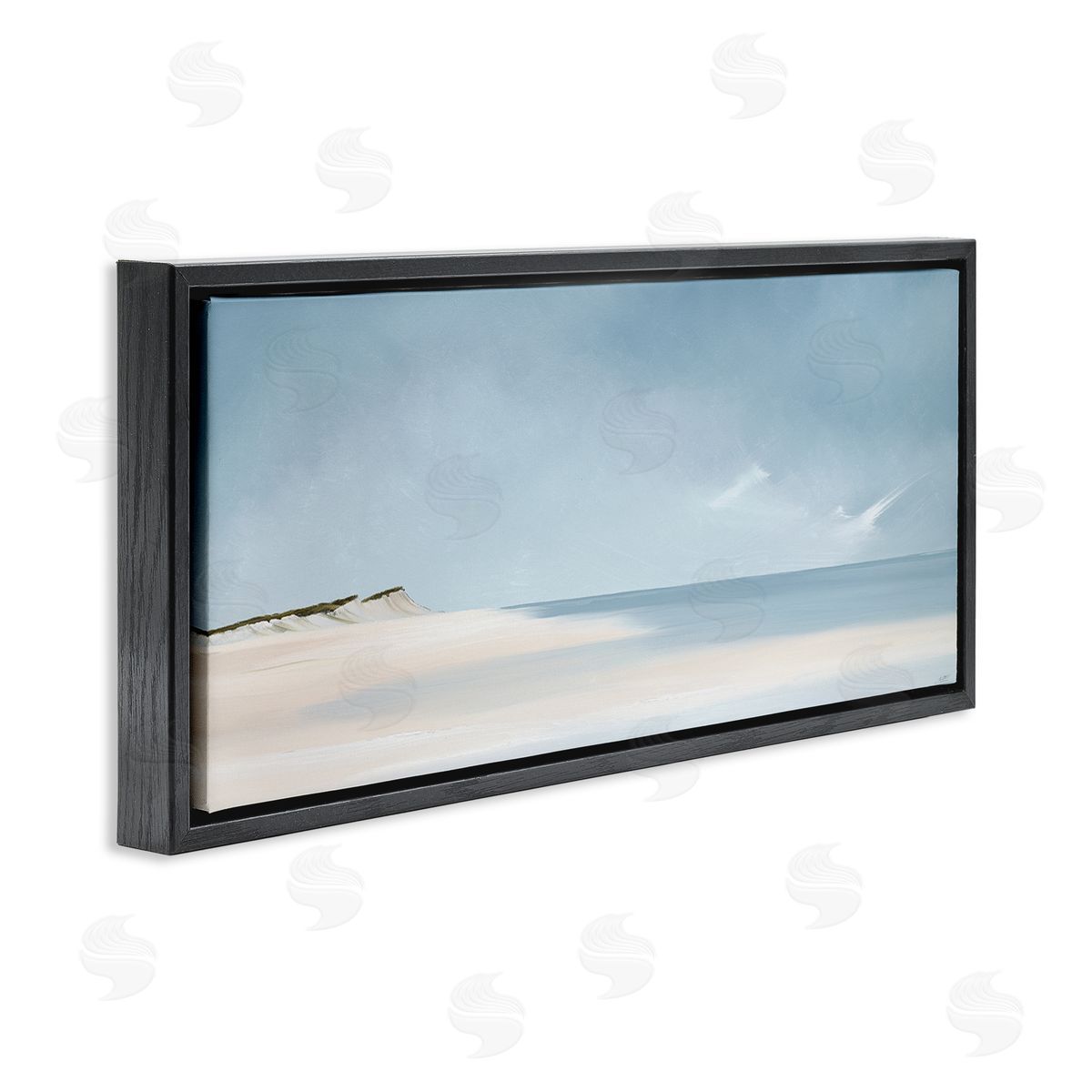 Rick Fleury Summer Shore Landscape Black Floater Frame Canvas Artside_