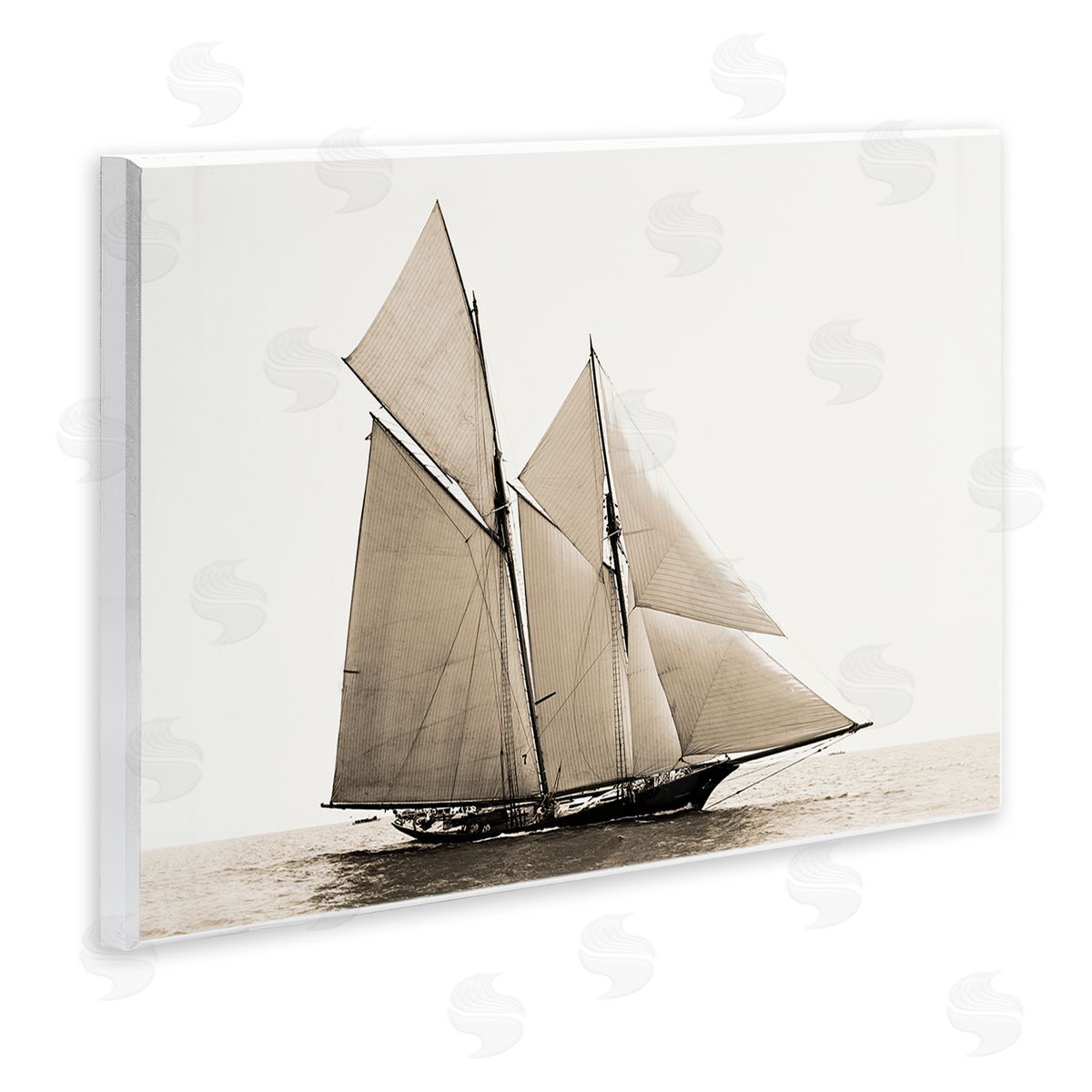 Graffitee Studios Vintage Sailboat Photography Wall Plaque Artside_