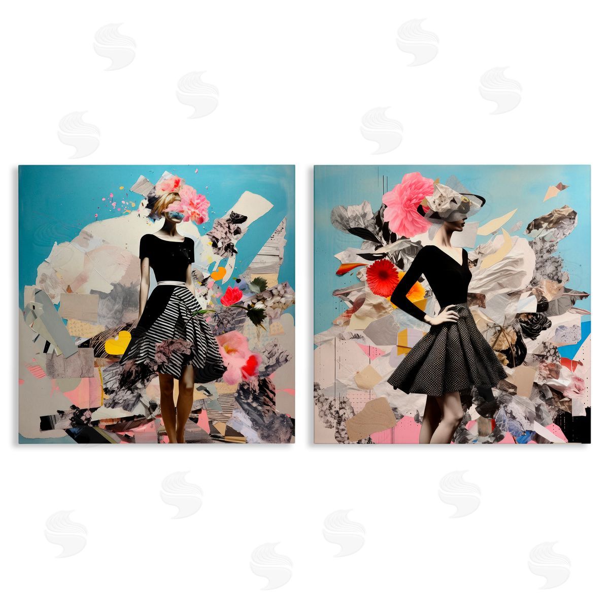 Irena Orlov Glam Fashion Figure Pose Canvas Wall Art Print
