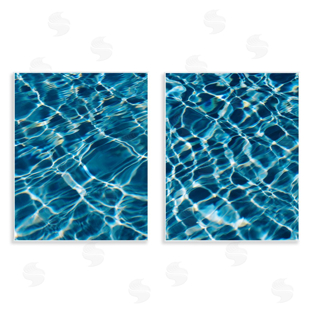 Justine Milton Inviting Clear Pool Water  Wooden Wall Plaque Art Print