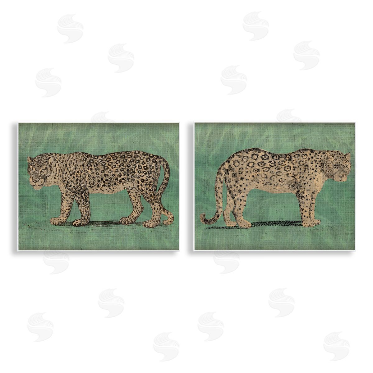 June Erica Vess Stunned Jaguar Hunting  Wooden Wall Plaque Art Print