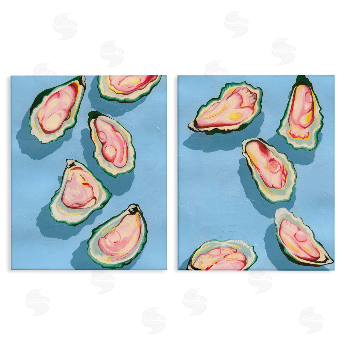 Grace Popp Fresh Oyster Appetizer   Canvas Wall Art Print