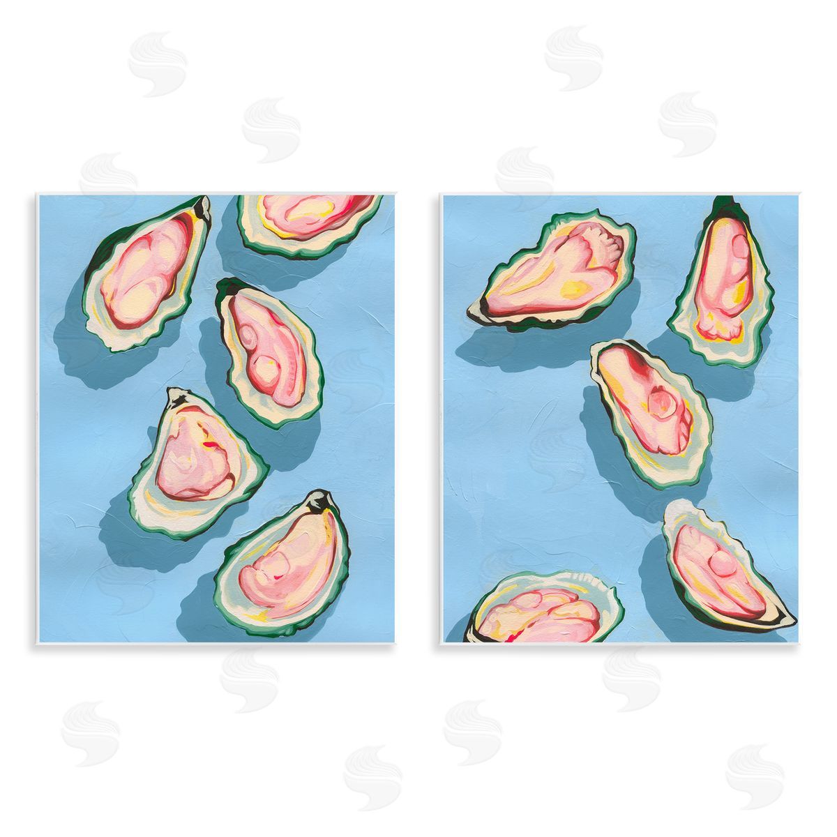 Grace Popp Fresh Oyster Appetizer   Wooden Wall Plaque Art Print