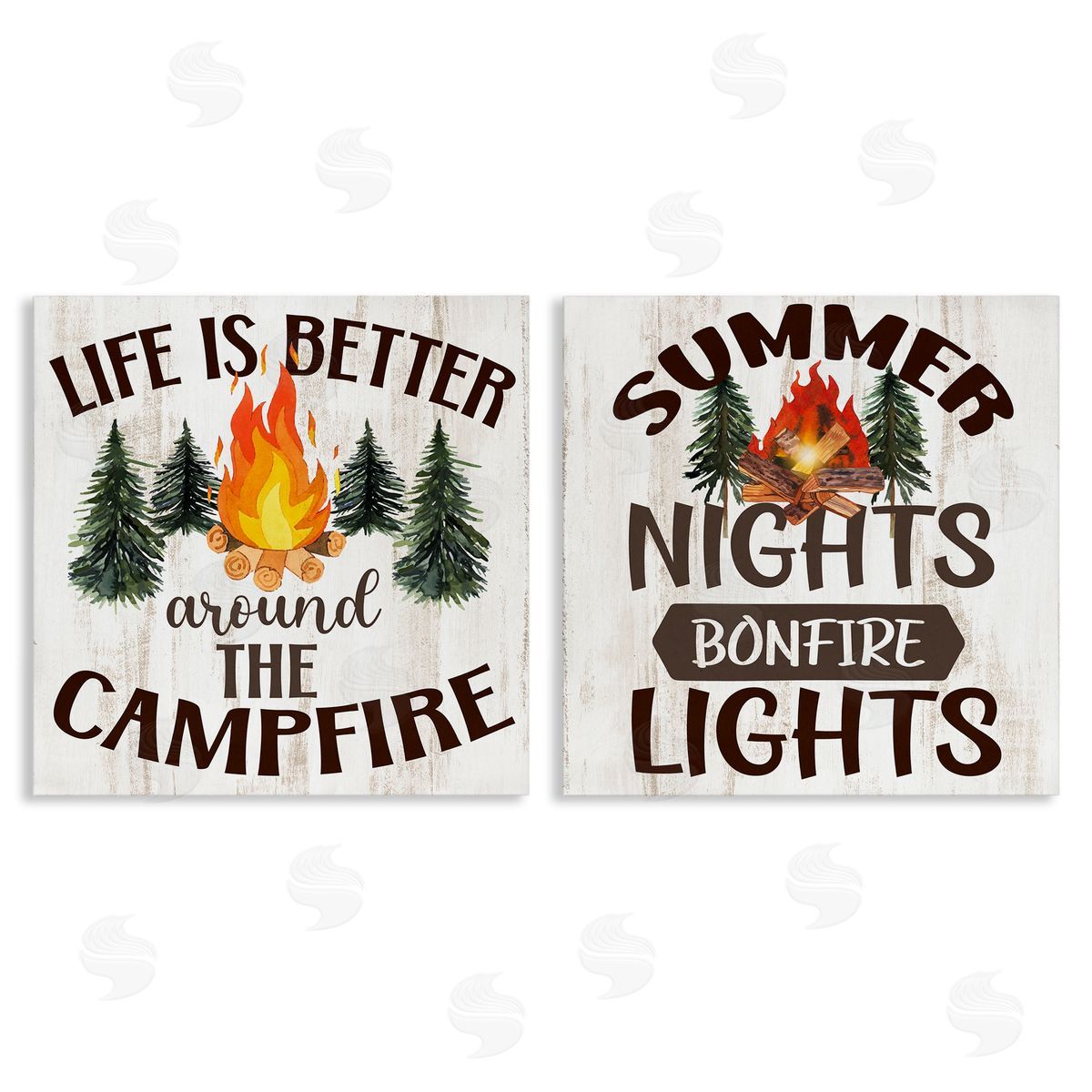 Kim Allen Summer Nights Campfire Canvas Wall Art Print