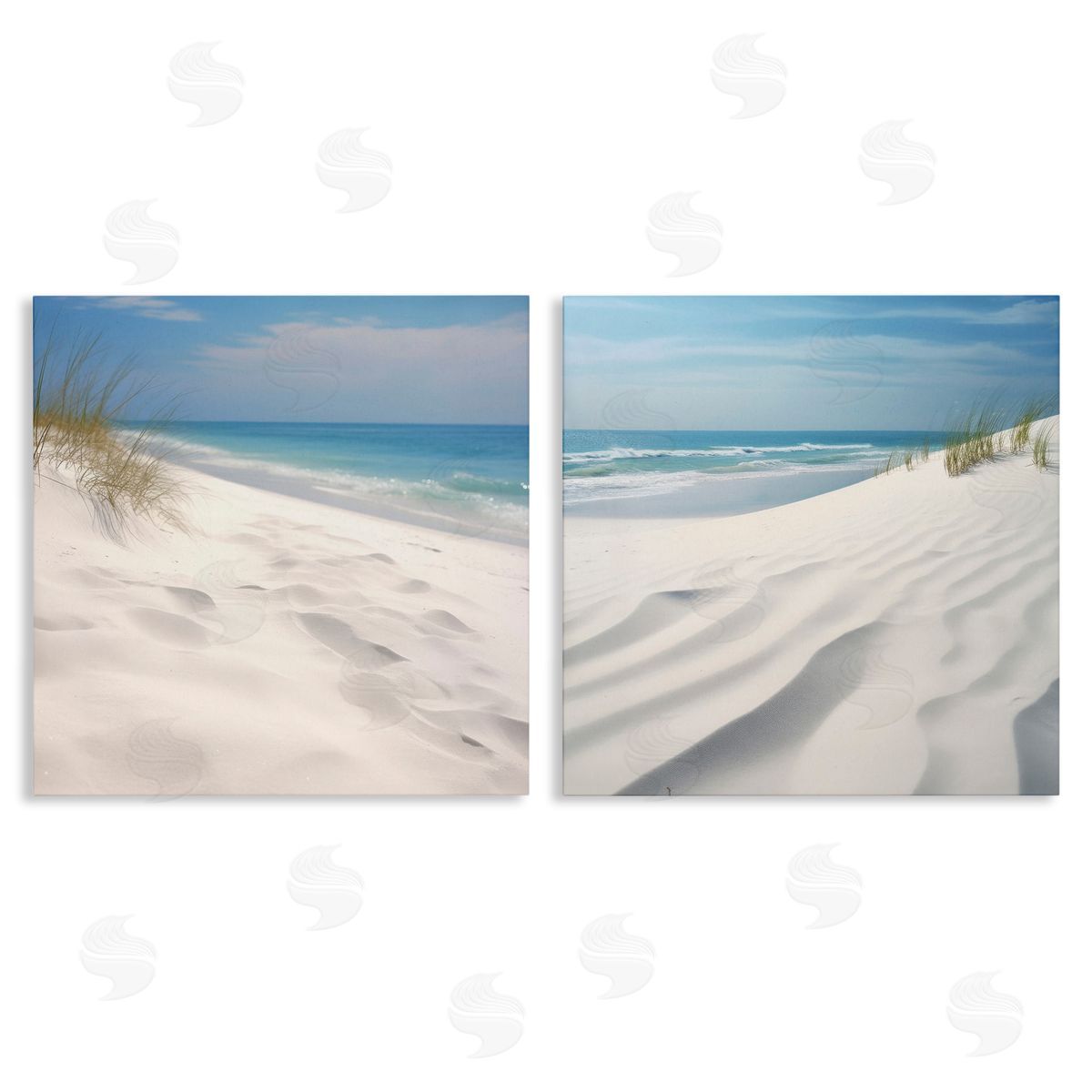 Lazar Studio Serene Beach Sand Dune  Canvas Wall Art Print