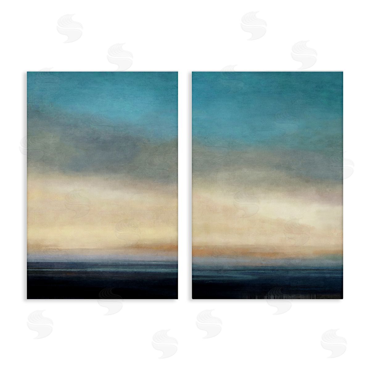 Suzanne Nicoll Calm Tranquil Sea horizon Canvas Wall Art Print