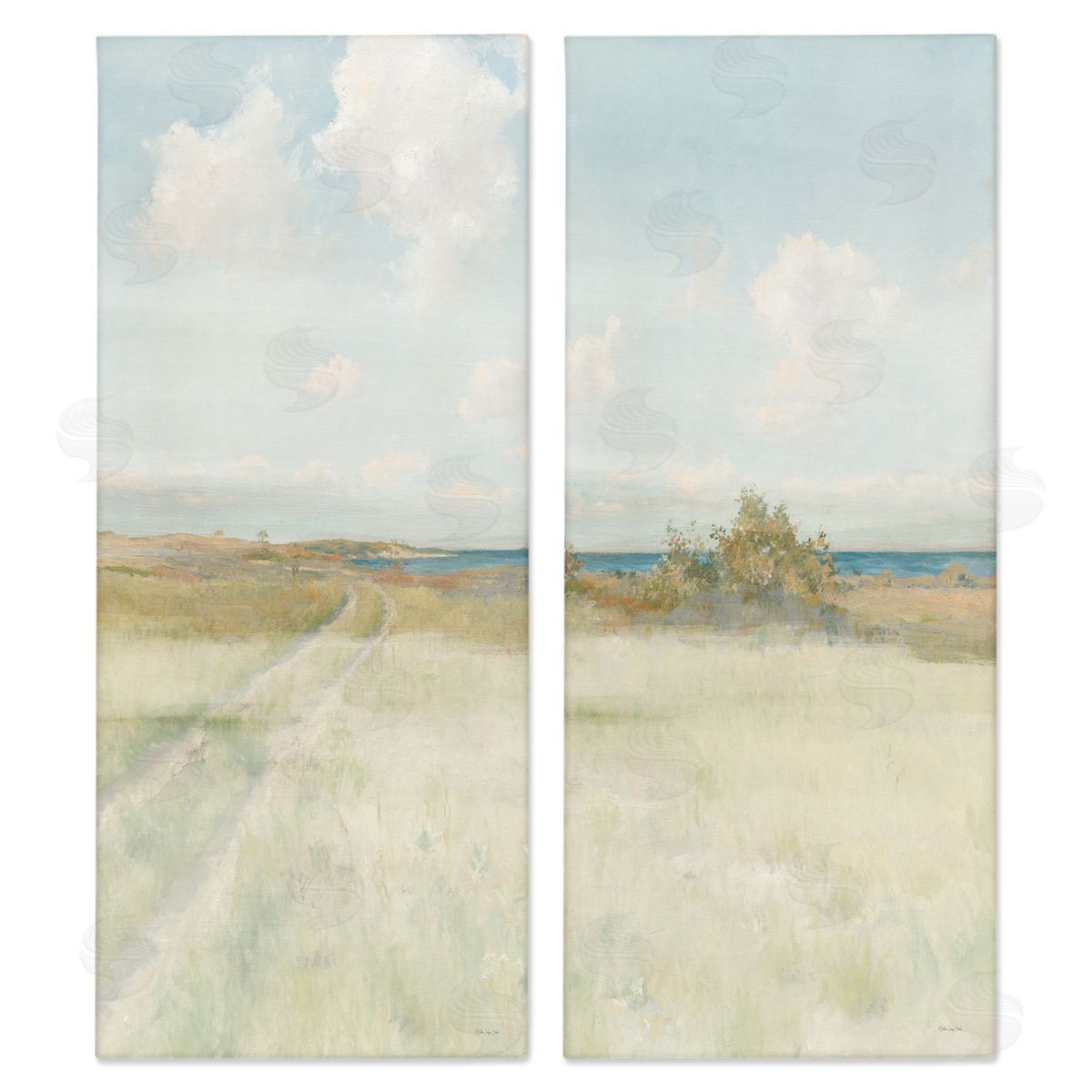 Stellar Design Studio Grass Path to Beach Alcove Canvas Wall Art Print