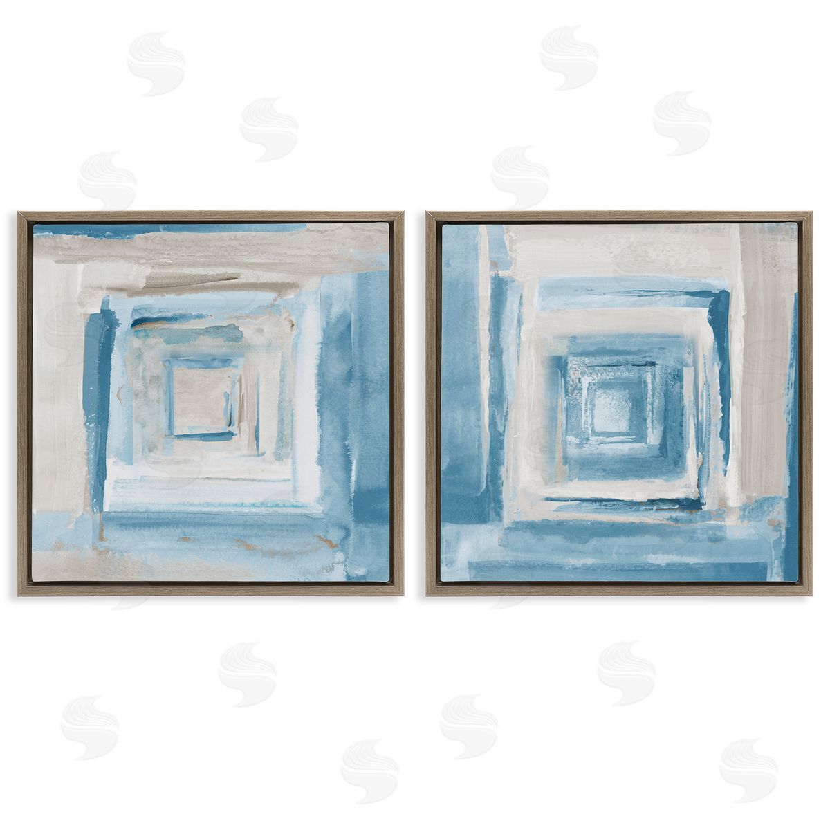 Lanie Loreth Brand New Day Abstractions Brown Floating Frame Canvas Wall Art Print