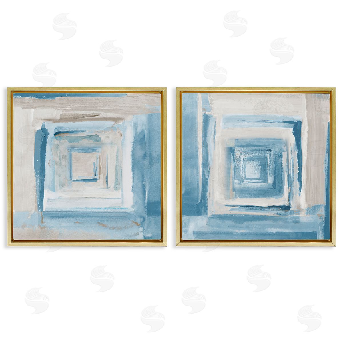 Lanie Loreth Brand New Day Abstractions Gold Floating Frame Canvas Wall Art Print