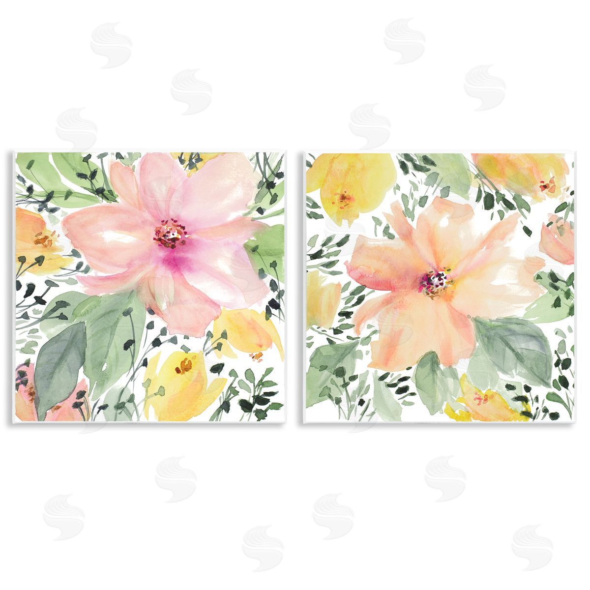 Large Pink and Coral Bloom Wood Plaque Wall Art, Home Decor by Lanie Loreth