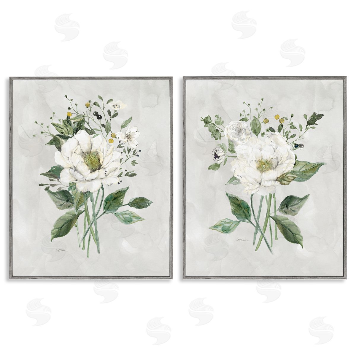 Carol Robinson  Gray Framed Giclee Wall Art Print