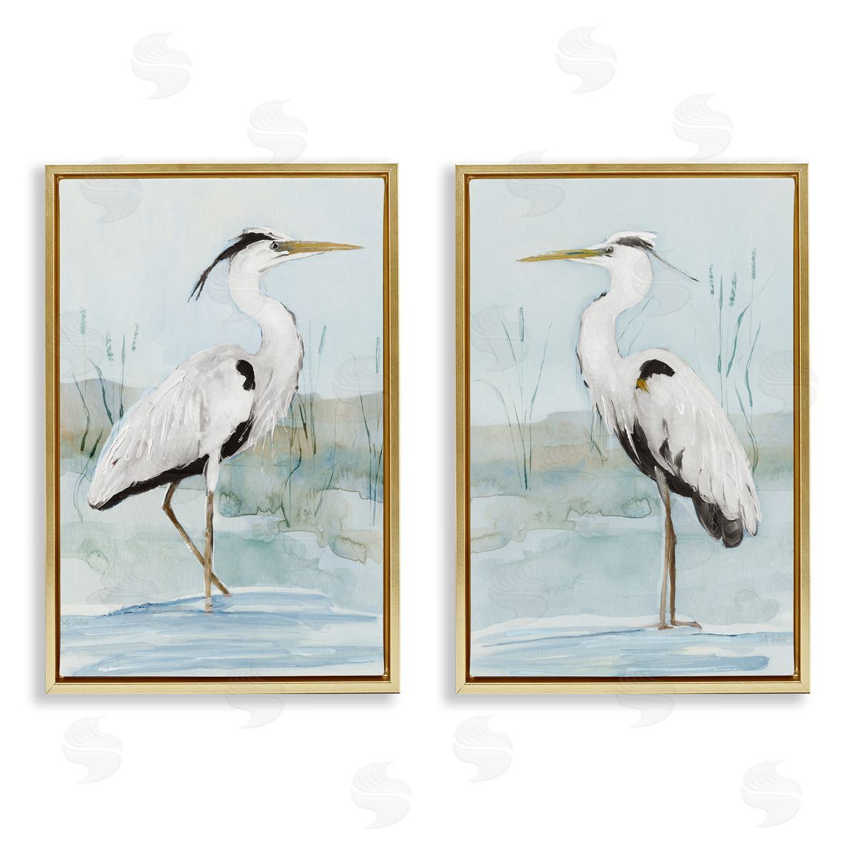 Sally Swatland  Gold Floating Frame Canvas Wall Art Print