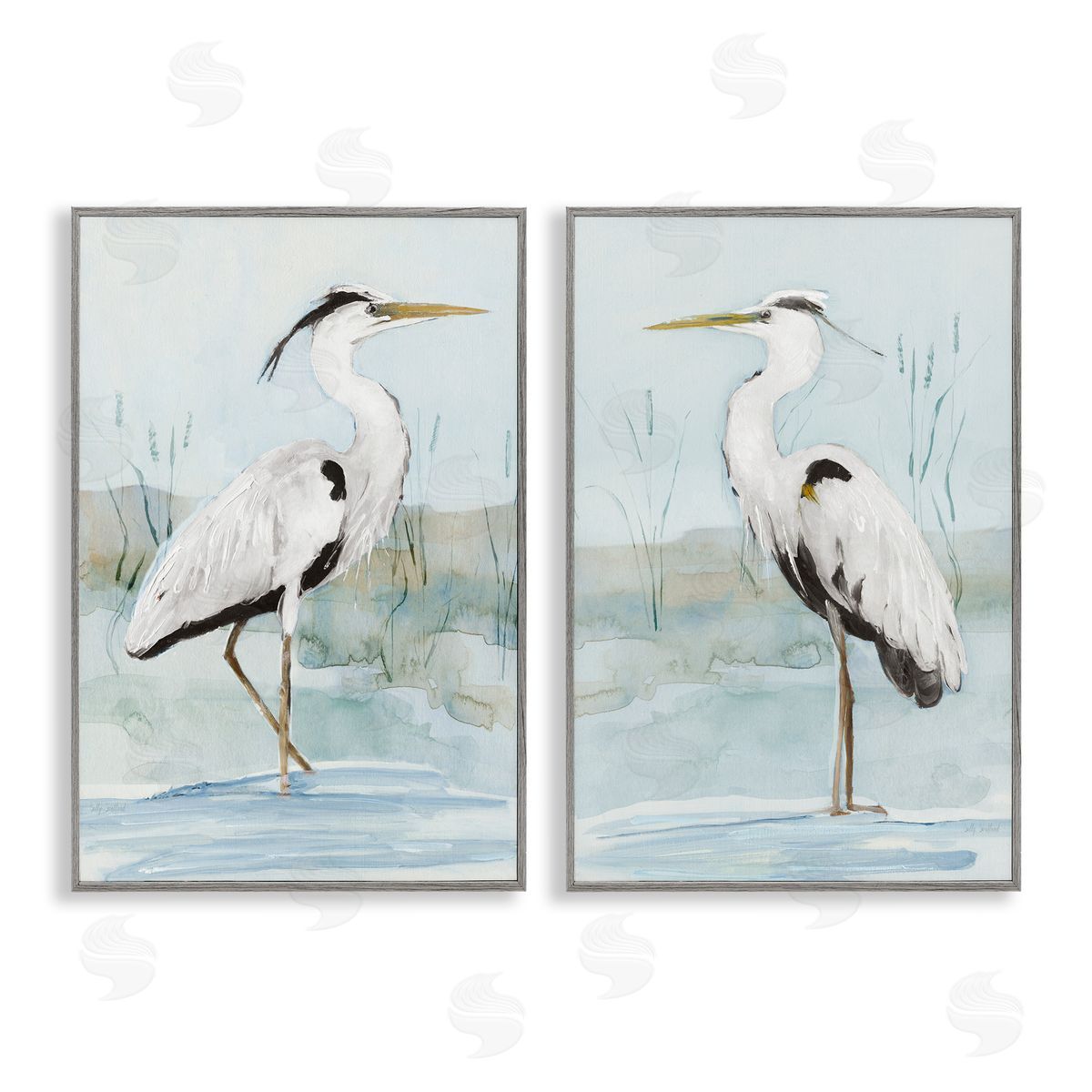 Sally Swatland  Gray Framed Giclee Wall Art Print