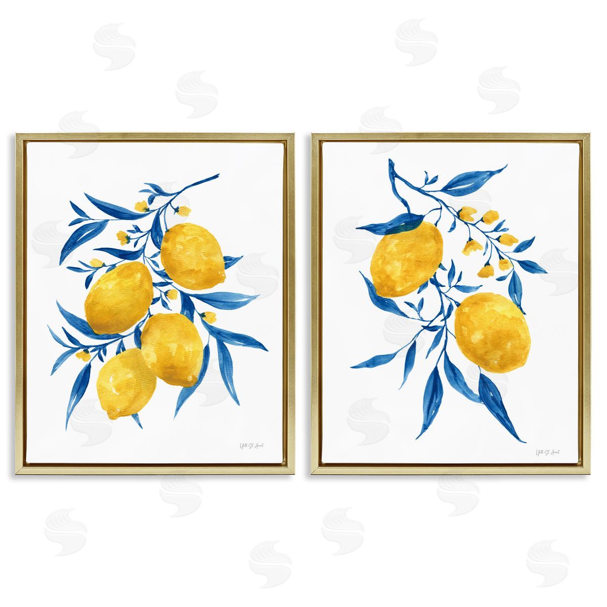 Yvette St. Amant  Gold Floating Frame Canvas Wall Art Print
