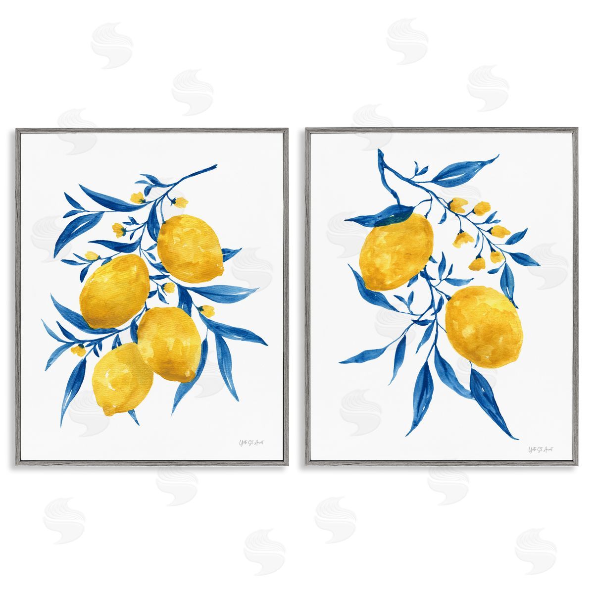 Yvette St. Amant  Gray Framed Giclee Wall Art Print