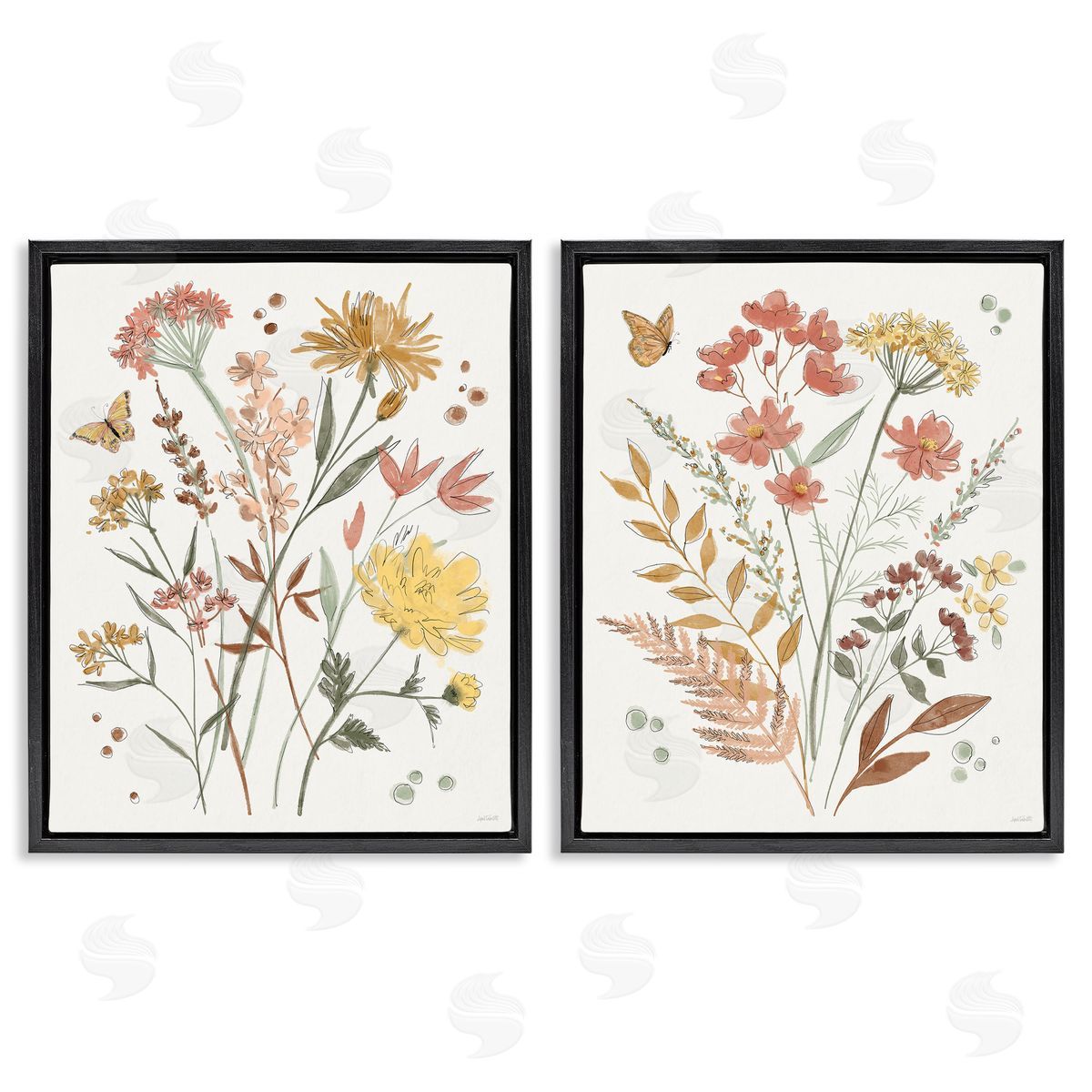 Anne Tavoletti  Black Floating Frame Canvas Wall Art Print
