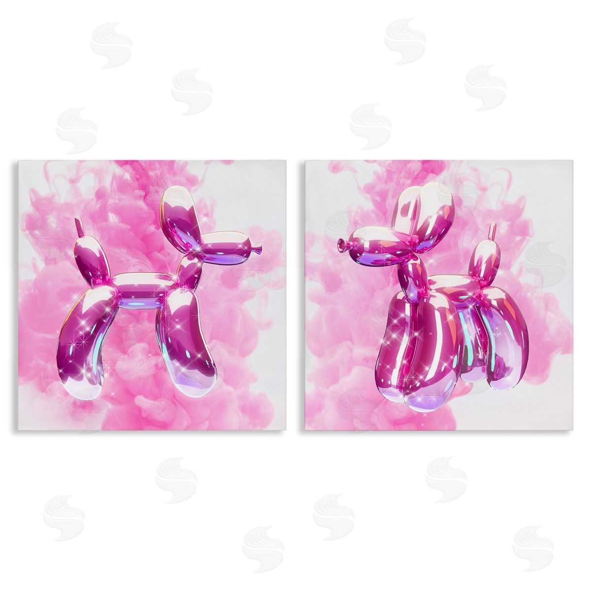 Ziwei Li Sparkle Balloon Dogs Canvas Wall Art Print