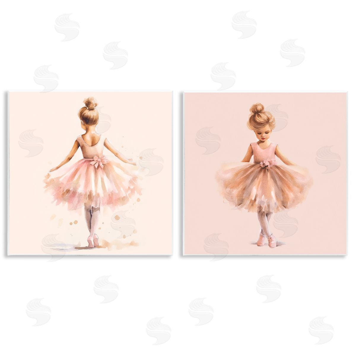 Ballerina Dancing Stars Wood Plaque Wall Art, Home Decor by Andrea Haase