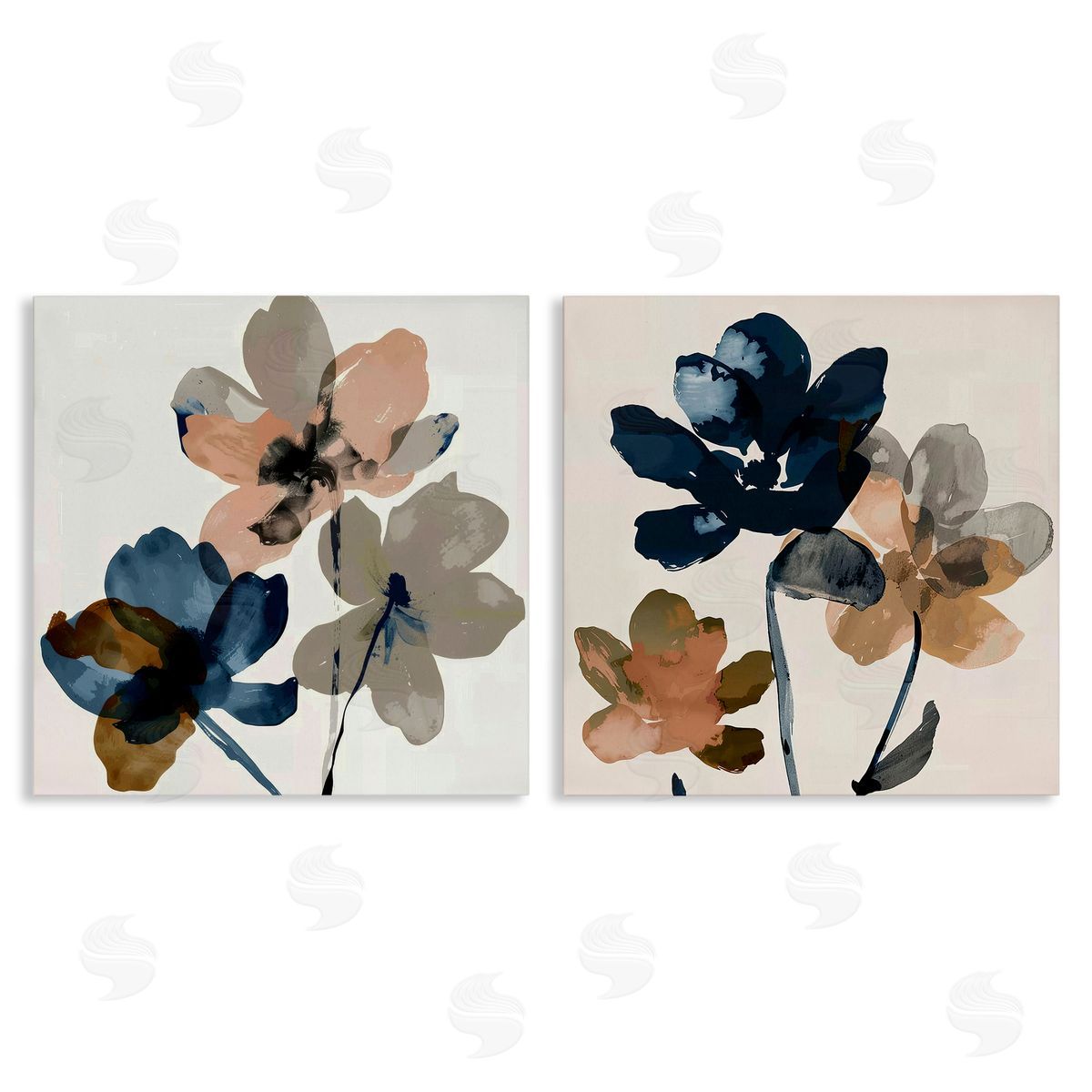 Earthen Blossom Petals Canvas Wall Art, Home Decor by Irena Orlov