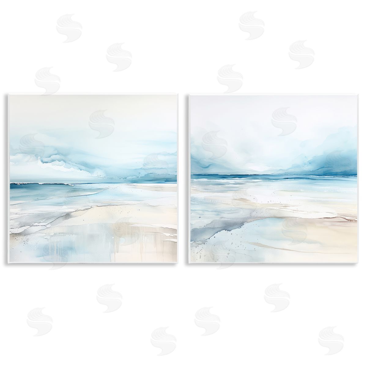 Ocean Tide Abstraction Wood Plaque Wall Art, Home Decor by Irena Orlov