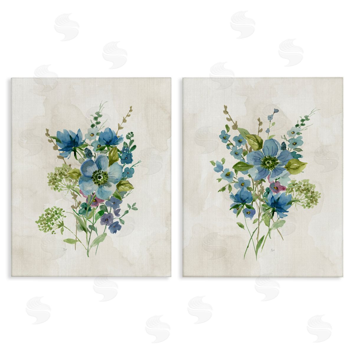 Delicate Blossom Bundles Canvas Wall Art, Home Decor by Nan