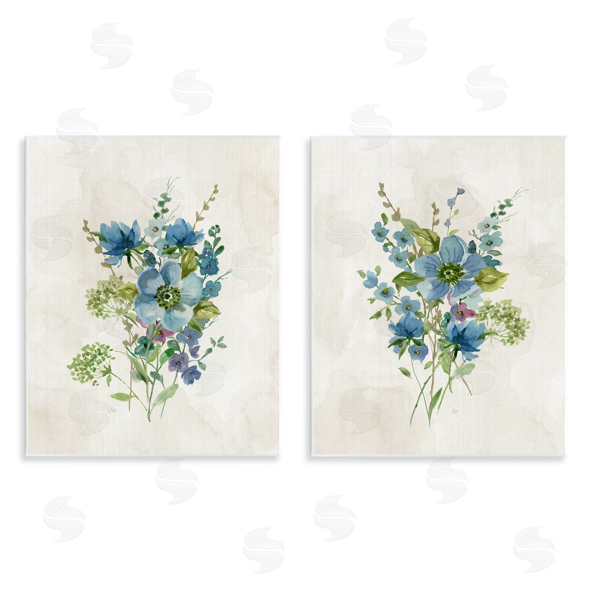 Delicate Blossom Bundles Wood Plaque Wall Art, Home Decor by Nan