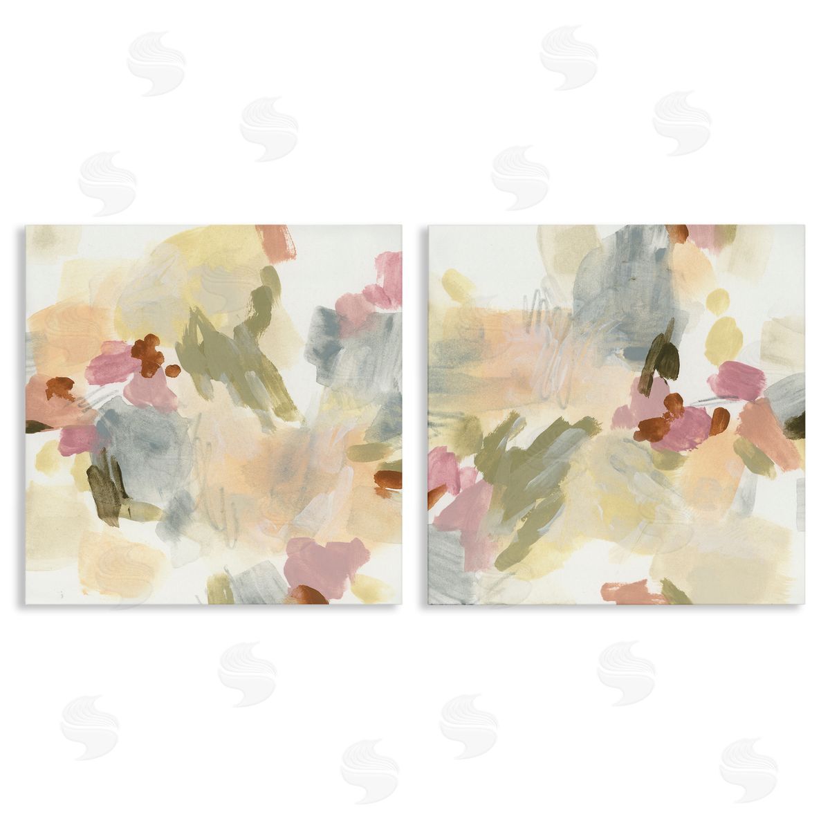 Restless Abstract Splotches Canvas Wall Art, Home Decor by June Erica Vess