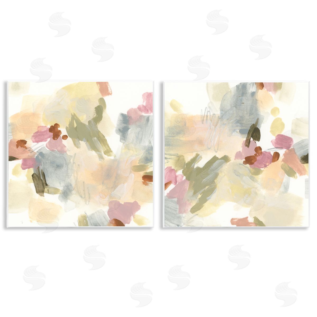 Restless Abstract Splotches Wood Plaque Wall Art, Home Decor by June Erica Vess