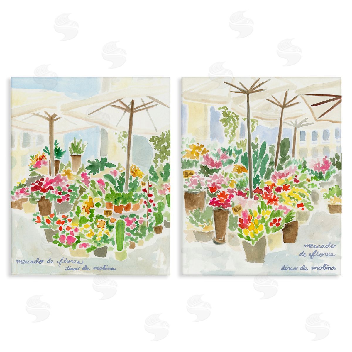 Outdoor Gardens Patio Canvas Wall Art, Home Decor by June Erica Vess