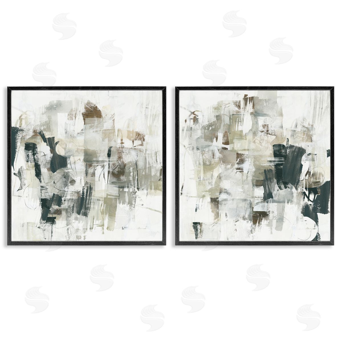 Distressed Pale Paint Black Frame Print Wall Art, Home Decor by June Erica Vess