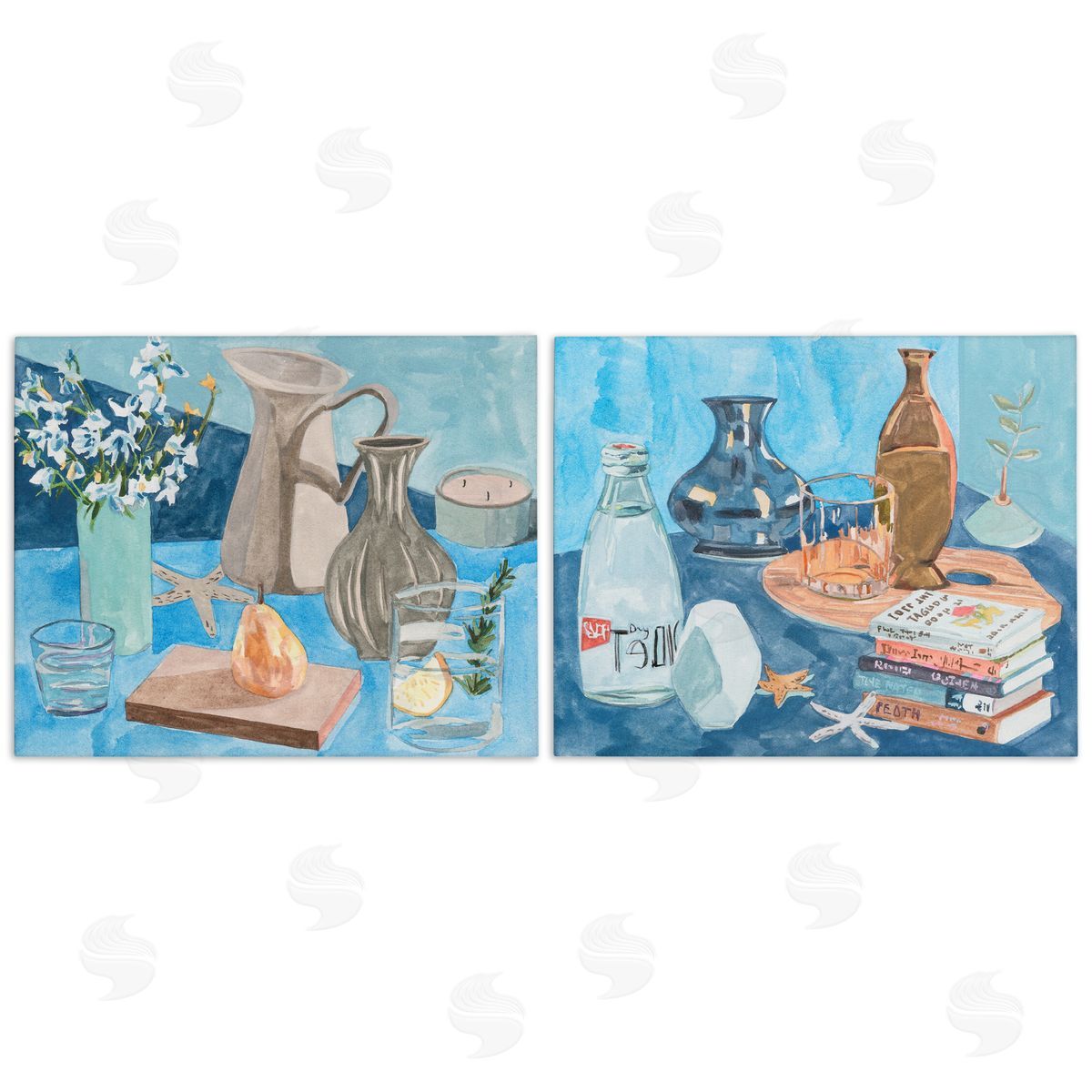 Coastal Themed Still Lifes Canvas Wall Art, Home Decor by Melissa Wang