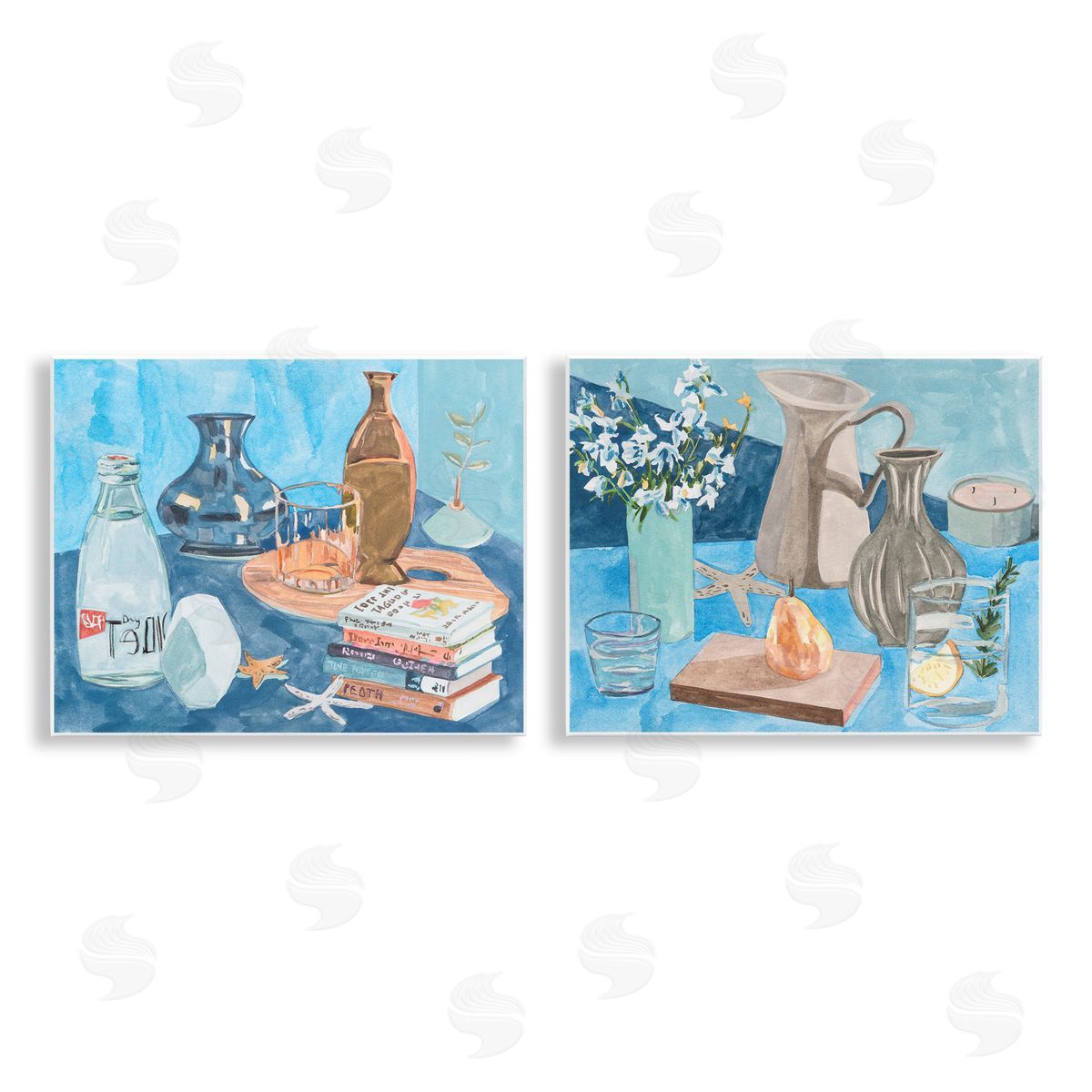 Coastal Themed Still Lifes Wood Plaque Wall Art, Home Decor by Melissa Wang