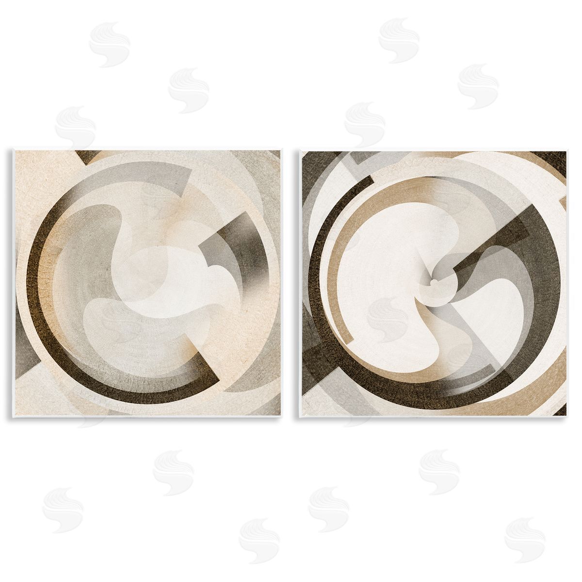 Boho Centric Vortex Wood Plaque Wall Art, Home Decor by Noah Bay