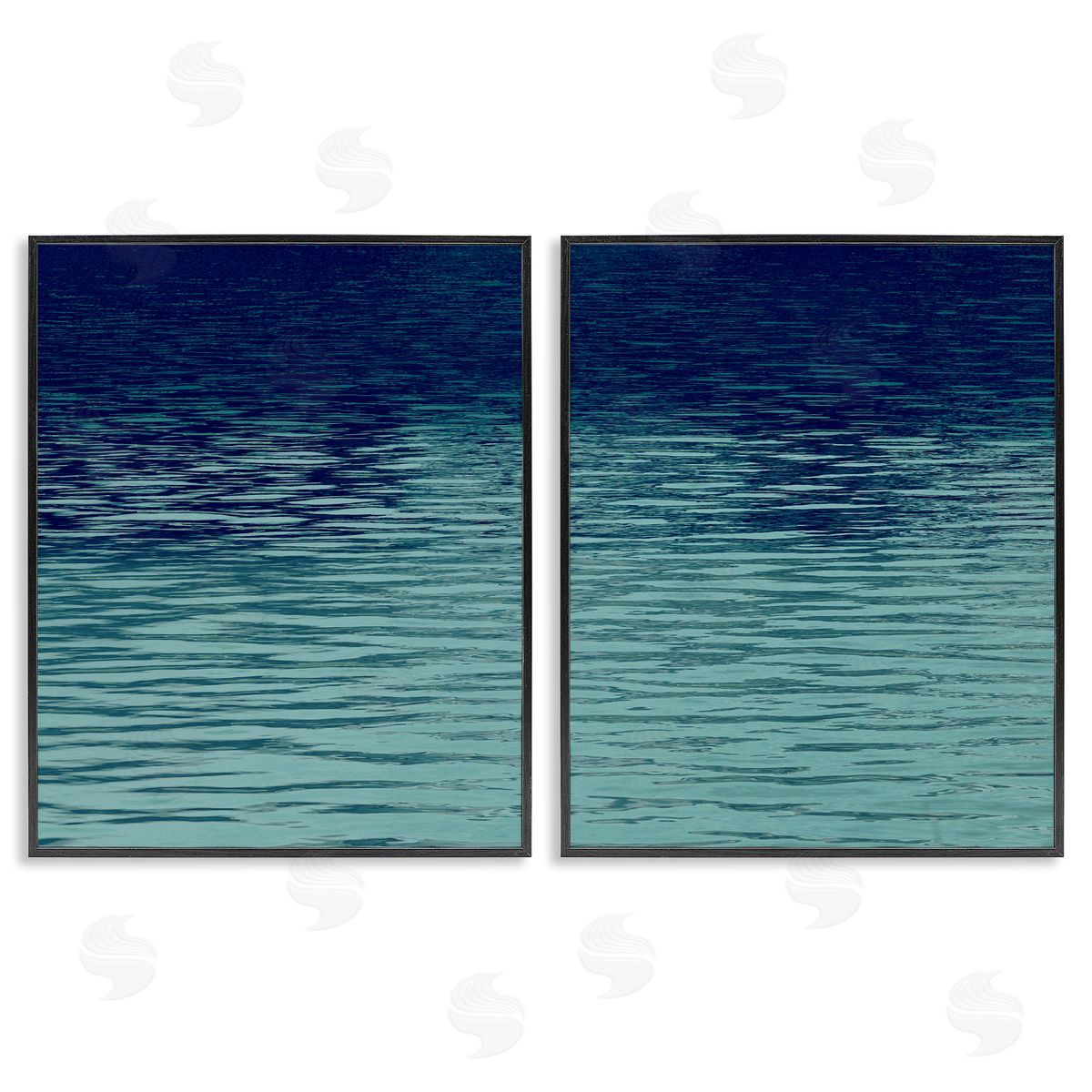 Soothing Water Ripples Black Frame Print Wall Art, Home Decor by Maggie Olsen