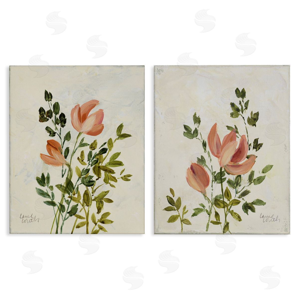 Lanie Loreth Vintage Leaves & Bloom Canvas Wall Art Print